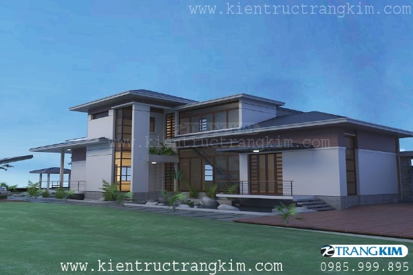 Thiết kế biệt thự nhà vườn tiện nghi, hòa hợp với thiên nhiên