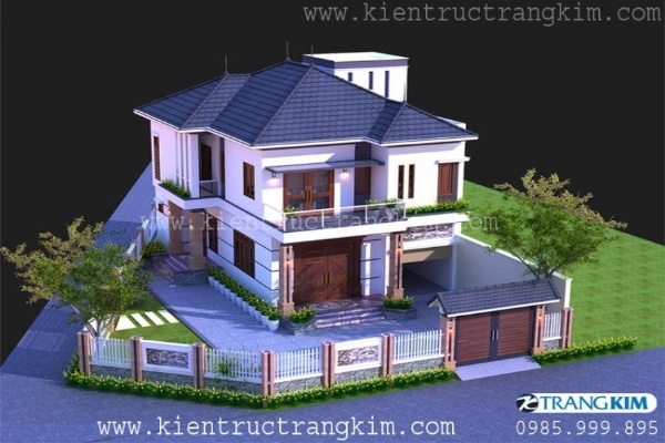 Thiết kế biệt thự 2 tầng hiện đại