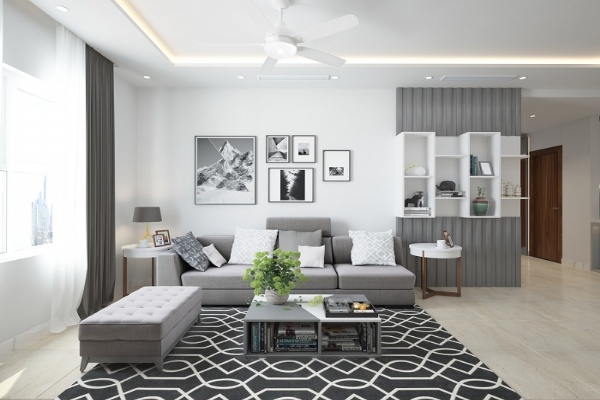 Thiết kế phòng khách đơn giản mà đẹp