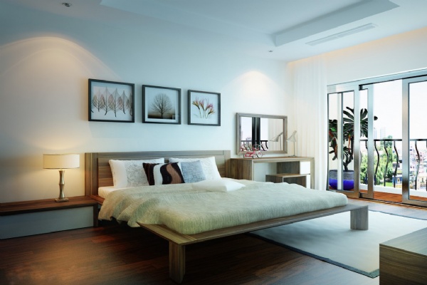 Thiết kế nội thất phòng ngủ rộng rãi