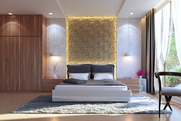 Thiết kế nội thất phòng ngủ hiện đại đơn giản