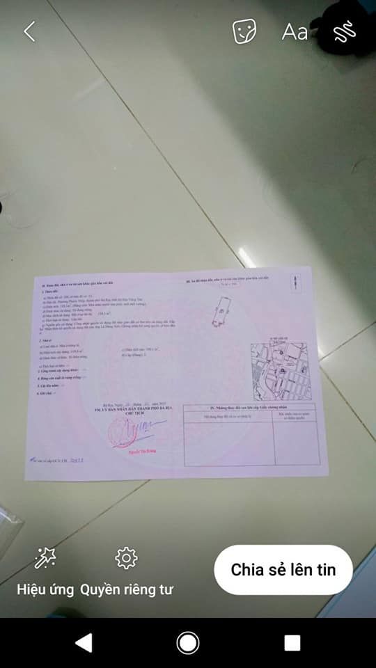 Chính chủ gửi bán nhà trung tâm baria.phuong Phước hiệp.trung tâm thành phố baria