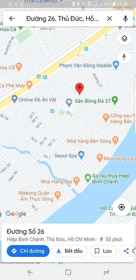 Bán đất đường 26, hiệp bình chánh gần Gigamall