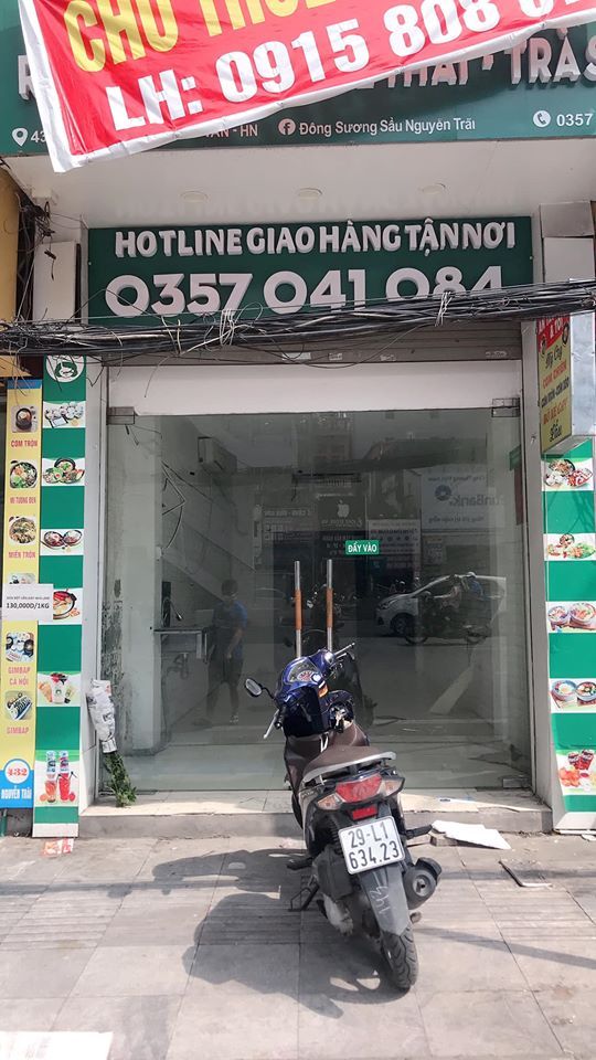 Cho thuê cửa hàng diện tích tầng 1 58m2 để thông sàn.Tầng trên bếp + 1 phòng & s