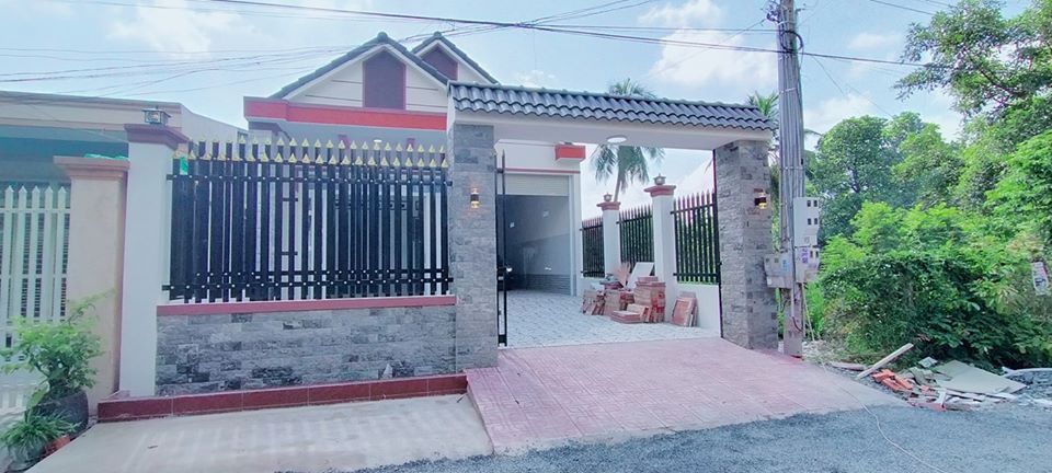 BÁN NHÀ chữ L mái Thái hướng Tây 8x32m mới xây ấp Ninh Phú, xã Bàu Năng, H.Dương Minh Châu