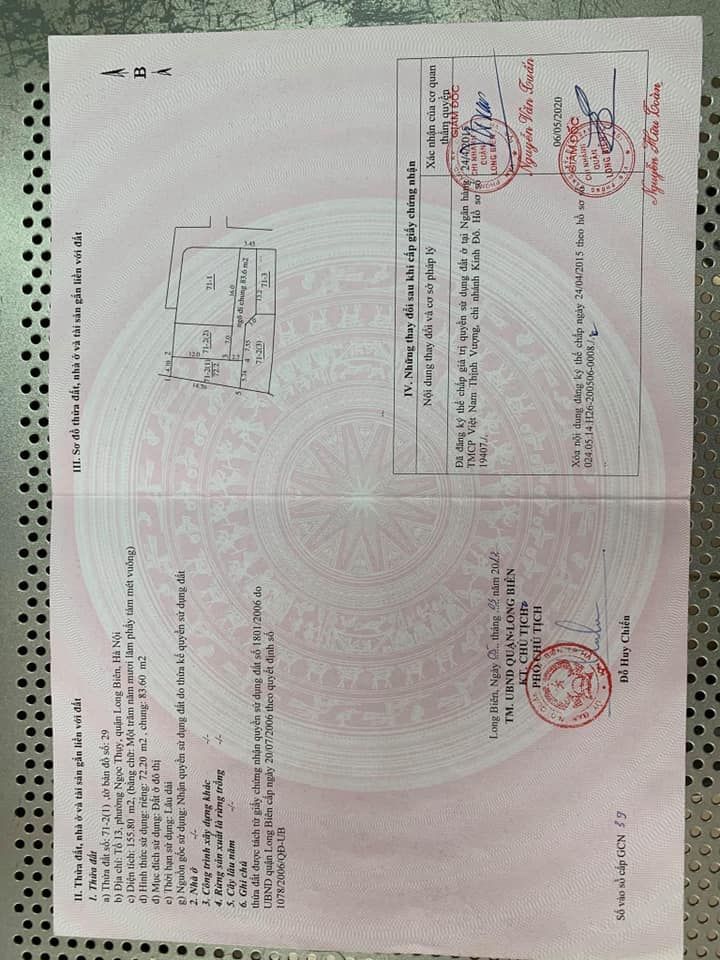 Bán đất số 9, ngách 47, ngõ 264 phố Ngọc Thuỵ, Long Biên. Giá từ 1.8 đến 2.9 tỷ.