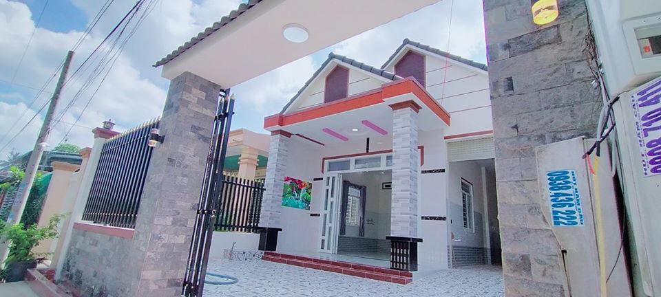 BÁN NHÀ chữ L mái Thái hướng Tây 8x32m mới xây ấp Ninh Phú, xã Bàu Năng, H.Dương Minh Châu