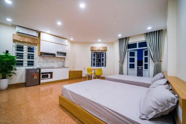Cho thuê CCMN ở ngay ngã 4 Hồ Tùng Mậu - Xuân Thuỷ nhà mới xây new 100% chưa ai ở , nội thất mới.