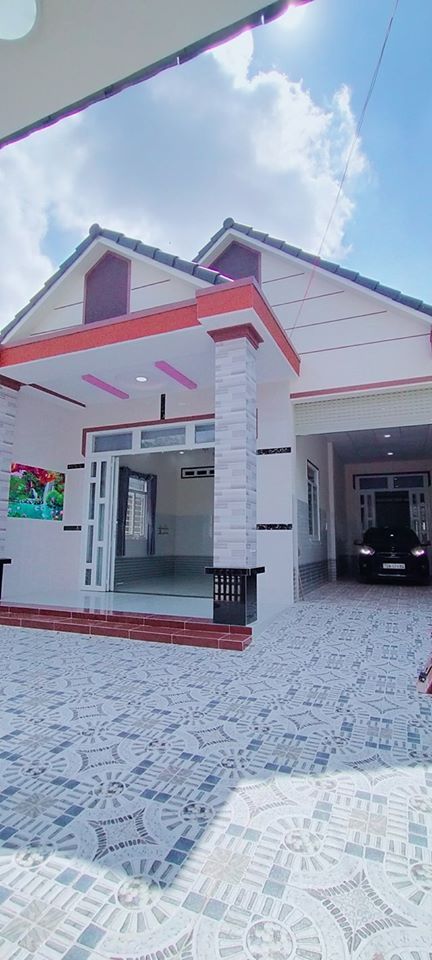 BÁN NHÀ chữ L mái Thái hướng Tây 8x32m mới xây ấp Ninh Phú, xã Bàu Năng, H.Dương Minh Châu