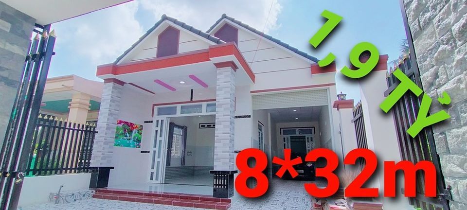 BÁN NHÀ chữ L mái Thái hướng Tây 8x32m mới xây ấp Ninh Phú, xã Bàu Năng, H.Dương Minh Châu