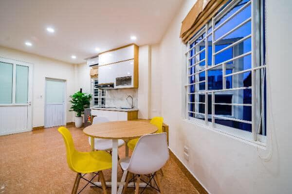 Cho thuê CCMN ở ngay ngã 4 Hồ Tùng Mậu - Xuân Thuỷ nhà mới xây new 100% chưa ai ở , nội thất mới.