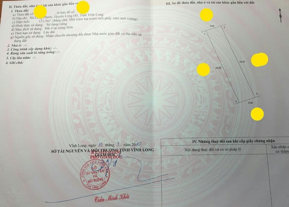 BÁN ĐẤT DIỆN TÍCH VỪA XÀI, GIÁ TỐT, ĐƯỜNG Ô TÔ, LONG PHƯỚC, LONG HỒ, VĨNH LONG