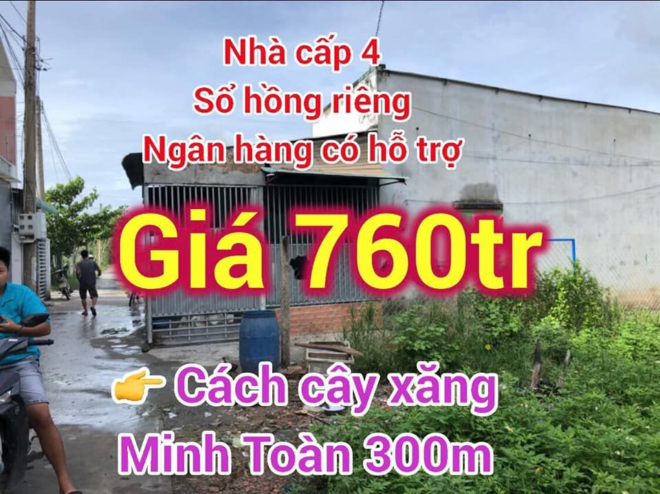 Bán căn nhà cấp 4 sổ Hồng riêng gần chợ Đình, Rừng Dầu, xã Mỹ Hạnh Bắc, huyện Đức Hoà, Long An