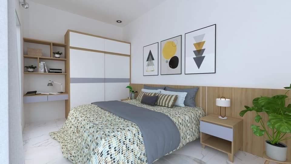 BÁN NHÀ MẶT TIỀN A10 chính Đông 4.2x38m Gần chợ trường học và UBND xã cuebur