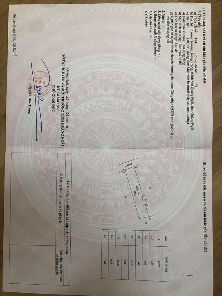 Chủ cần ra nhanh nhà hẻm Trần Văn Trà. Phường Trương Quang Trọng.