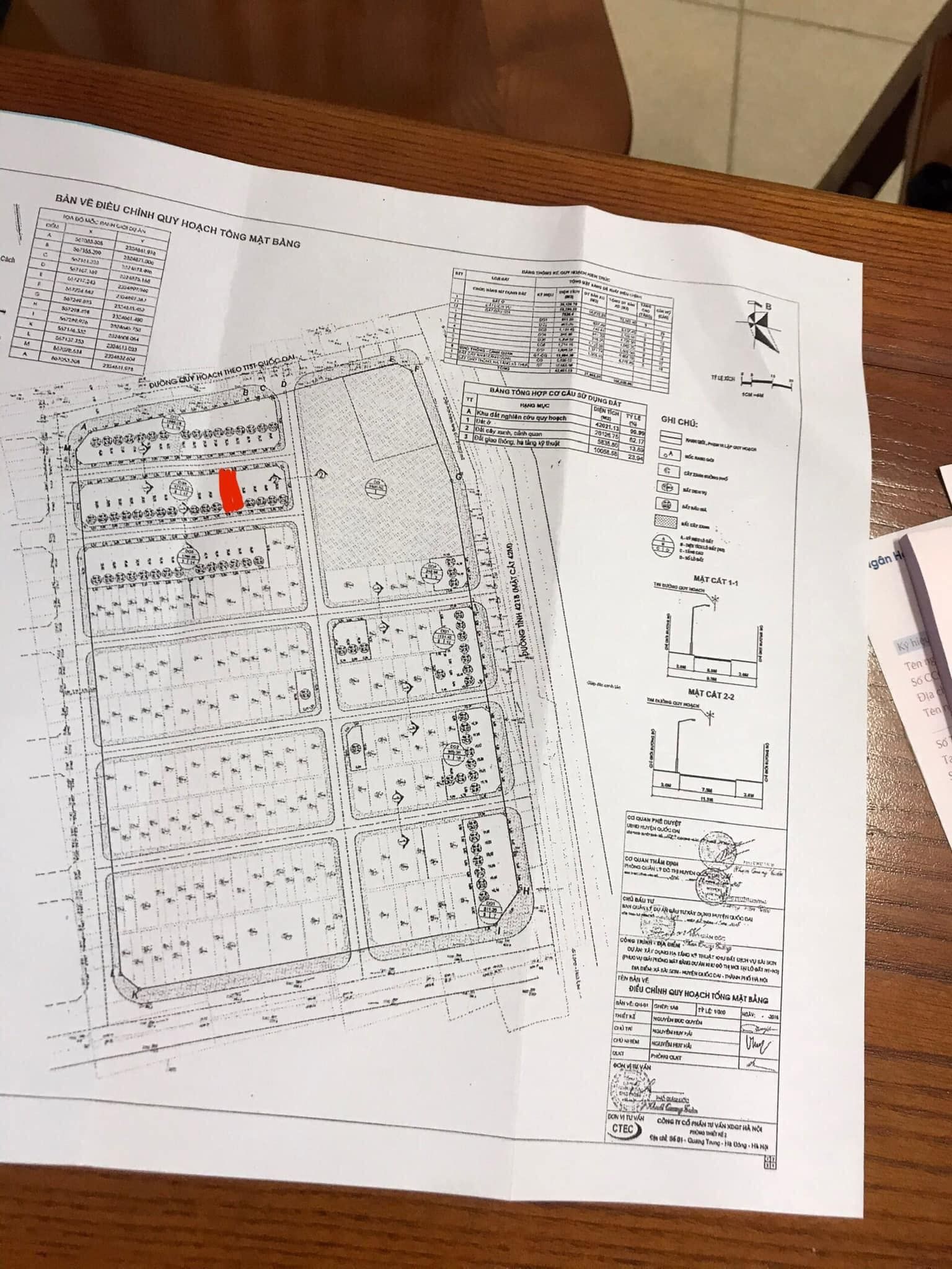 Chính chủ bán đất đấu giá Lô 12 khu DG06 Xã Sài Sơn, Huyện Quốc Oai nằm sát Khu Đô thị CEO.