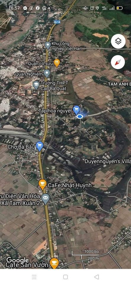 BÁN ĐẤT TAM ANH BẮC THÔN ĐỨC BỐ Nằm trên đường nhựa QP, cách quốc lộ 100m, hướng Tây Bắc