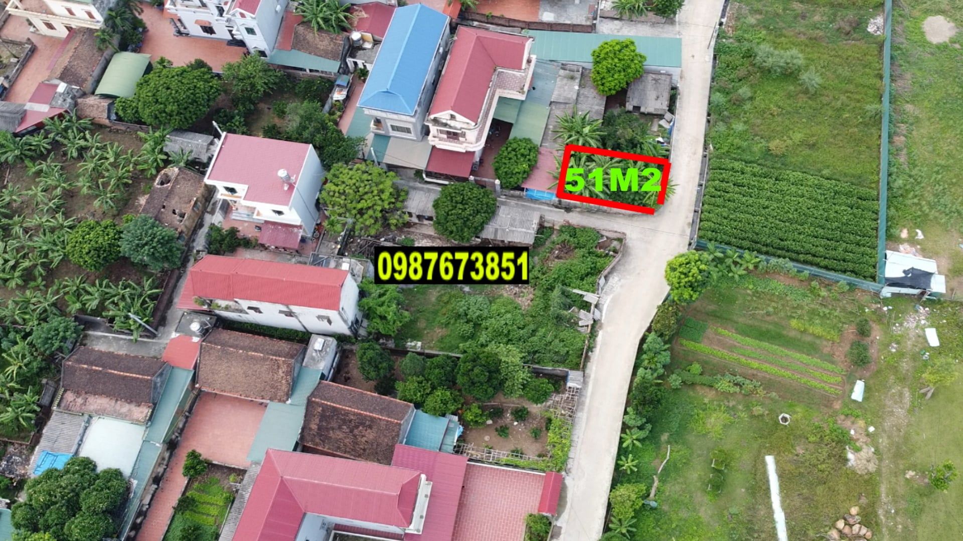 Cần Bán 2 lô 51M2 Xóm Núi -Nguyên Khê- Đông Anh - HN - 2 Mặt Tiền , 5M Hướng Bắc Hướng đông 9M