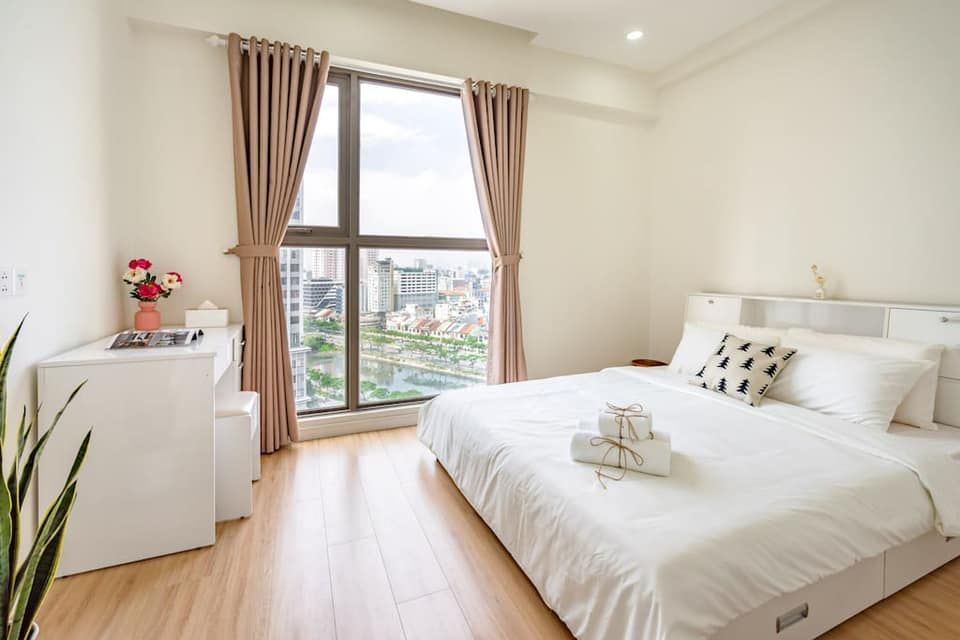 Cho thuê căn hộ cao cấp Masteri Millennium Q4 Diện tích: 65m2-2PN-2WC View thoáng mát Full nội thất