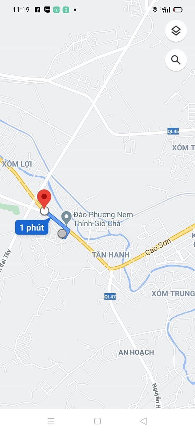 Bán lô đất 196m2.Diện tích 200m2 mà giá chưa tới 700 tr . RẺ QUÁ TRỜI. xóm Cộng . xã Đông Thịnh