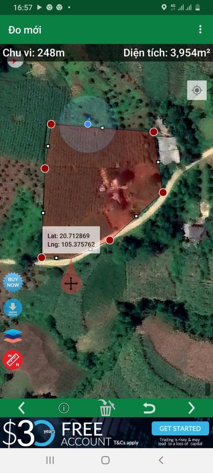 Chính chủ gửi bán lô đất 3057m thổ cư , diện tích thực tế 3800m tại Cao Phong Hòa Bình.