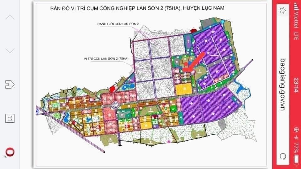 BÁN ĐẤT KCN LAN SƠN XÃ LAN MẪU - LỤC NAM SIÊU PHẨM 4LÔ: DT từ 84m2-89m2. MẶT TIỀN rộng 7m/lô