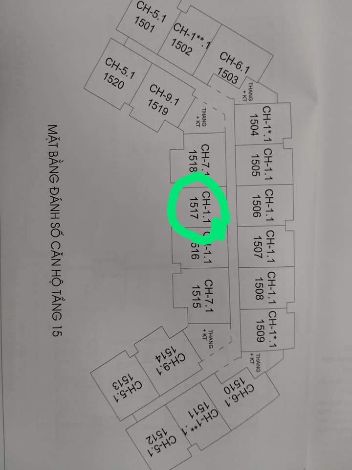 Bán căn hộ chung cư cao cấp dt 92 m có 3 phòng ngủ 2 wc tầng 15 toà B đông nam khu Ciputra