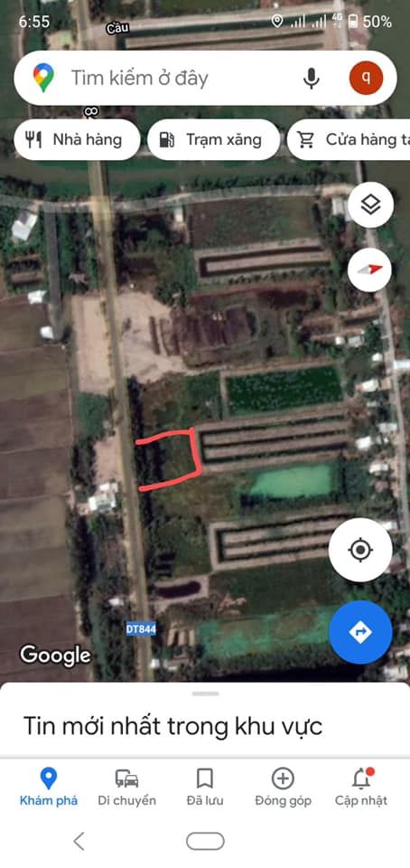 Cần bán đất 40m x 50m, mặt tiền đường ĐT 844, xã Hưng Thạnh, huyện Tháp Muời