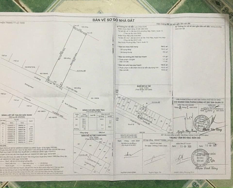 Chính CHỦ GỞI lô đất đẹp Sổ HỒNG RIÊNG Diện tích 5m × 21m, Đường nhựa trước đất rộng 10m