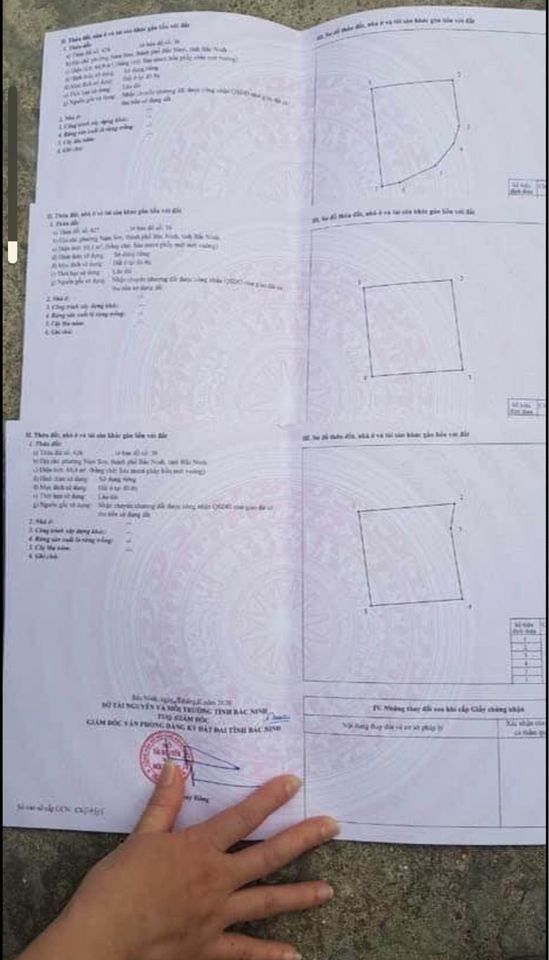 CHÍNH CHỦ Bán nhanh lô thổ cư tại Khu Môn Tự Phường nam sơn Tp bắc ninh DT: 60m2