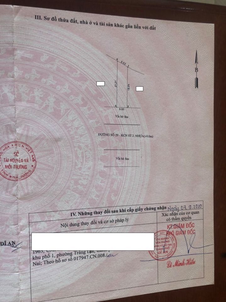 Kẹt vốn bán gấp nhà MT kinh doanh KDC Tân Đông Hiệp Tp. Dĩ An. MT rộng 5m, DT 100m2.