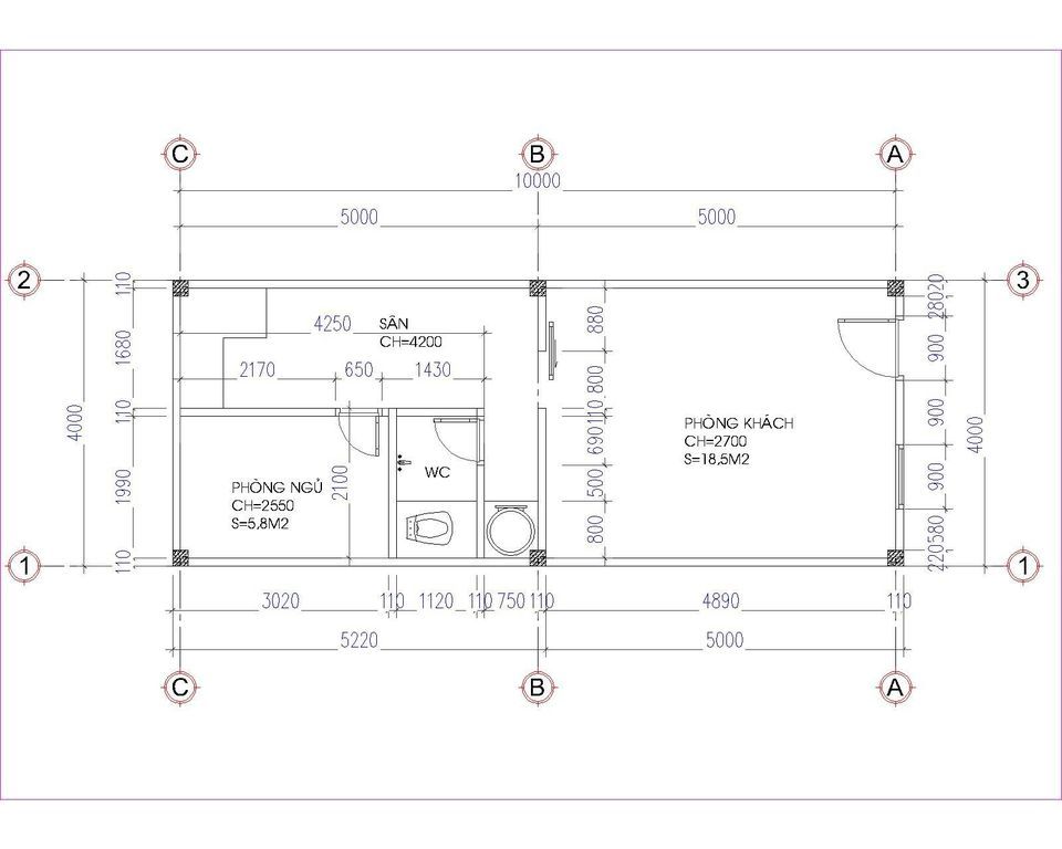 Cho thuê lô đất và nhà cấp 4 vuông vắn chính chủ, mặt tiền 4m x sâu 10m, đường Thanh Bình, Mỗ Lao
