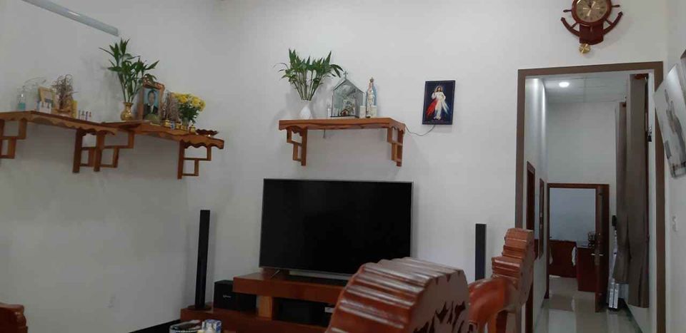 Bán Nhà Cấp 4 Có Gác Lững Mới Xây Khu Ba Bồn, TT Khánh Hải, Ninh Hải DT 150m2 (7,5x20) H.Tây Nam