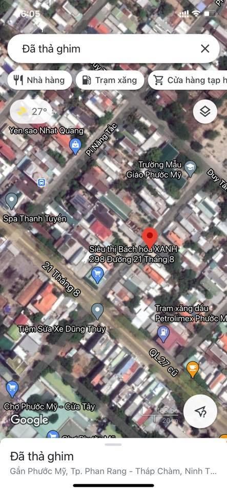 Chuyển Nhượng Lô Đất Thổ Cư MẶT TIỀN Đ.TÔ HIẾN THÀNH Phước Mỹ. Diện tích 150m, đường 14m.
