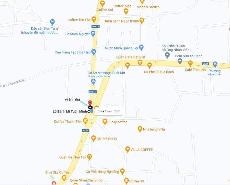 Bán nhà TP Kon Tum CHÍNH CHỦ ĐƯỜNG URE Giờ là đường Võ Nguyên Giáp, cách bùng binh đăk cấm 20m