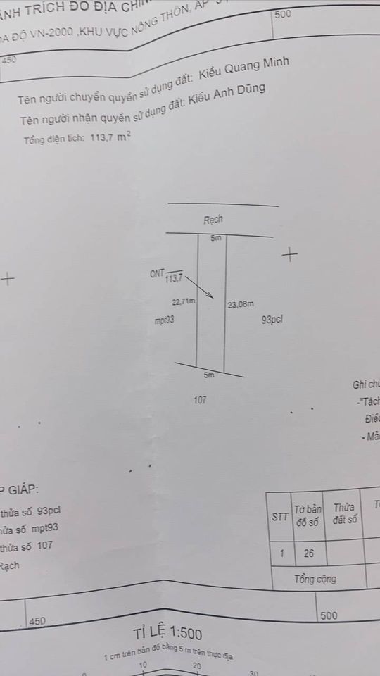Lóc 5 lô Giá 260tr/lo Ấp 5 Lạc Tấn Tân trụ Long an 5*23 123mv Thổ cư 100% bê tông xe hơi 7 chỗ