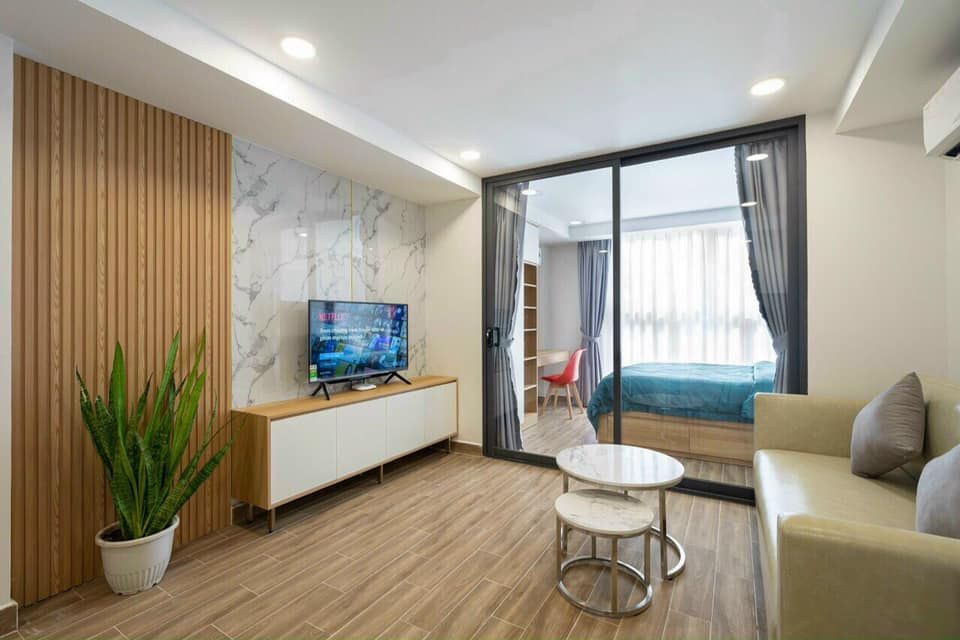 Cho thuê Căn hộ 55 Trần Đình Xu, Q1 Full nội thất, đầy đủ tiện nghi Cửa sổ thoáng mát