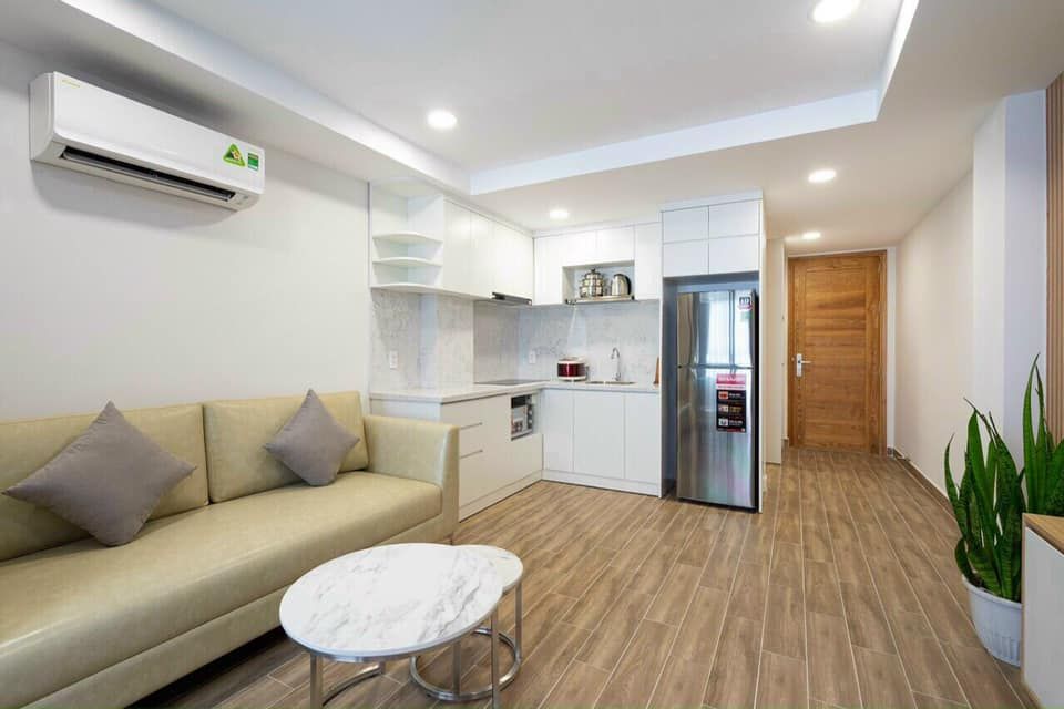 Cho thuê Căn hộ 55 Trần Đình Xu, Q1 Full nội thất, đầy đủ tiện nghi Cửa sổ thoáng mát