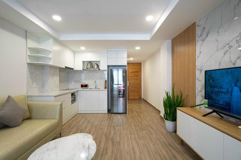 Cho thuê Căn hộ 55 Trần Đình Xu, Q1 Full nội thất, đầy đủ tiện nghi Cửa sổ thoáng mát