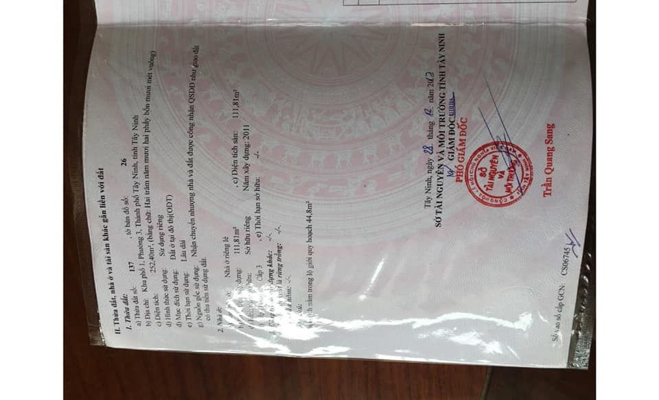 Bán Nhà Chính chủ ngang 10m x dài 25m > full thổ cư 100% Có 2 phòng, 2 tolet, bếp, phòng thờ
