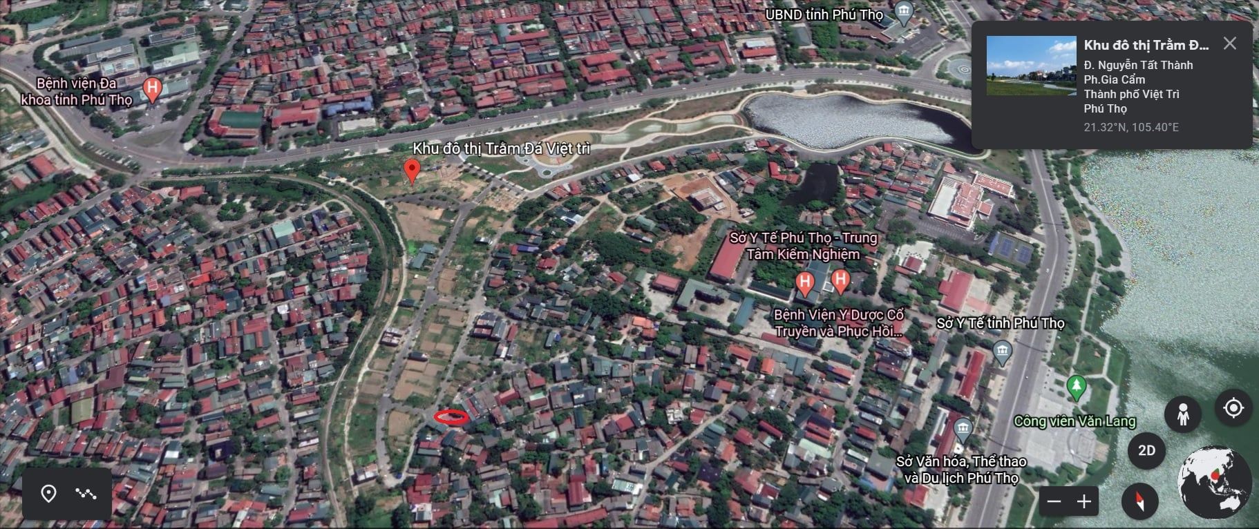 BÁN NHÀ DIỆN TÍCH 340M2 TẠI KHU ĐÔ THỊ TRẰM ĐÁ VIỆT TRÌ PHÚ THỌ