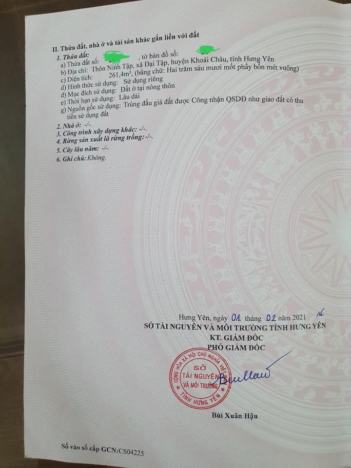 do chính chủ đang cần tiền cần tìm chủ nhân mới cho căn biệt thự đại tập khoái châu hưng yên