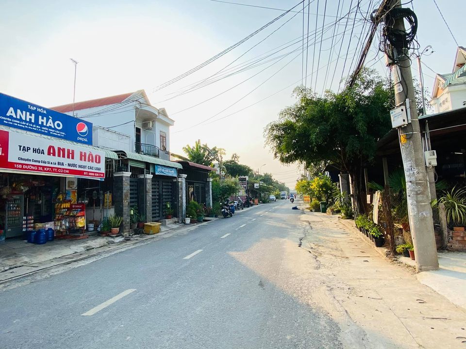Bán đất đẹp kp3 Thị Trấn Củ Chi Vị trí mặt tiền đường nhựa số 35 Xung quanh tiện ích không thiếu gì