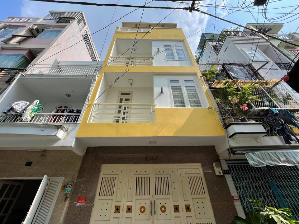 Chính chủ bán nhà 4 tầng mặt tiền đường số P.4, Quận 4. DT: 5x7m. Giá 6,55 tỷ Diện Tích 5x7m