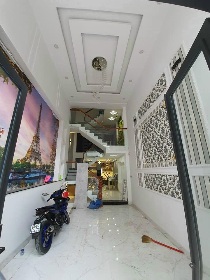 Nhà mới mặt tiền đường 18B Gò Xoài phường Bình Hưng Hòa A , Bình Tân DT 4.5m x 20m (Nở hậu 4.7m)