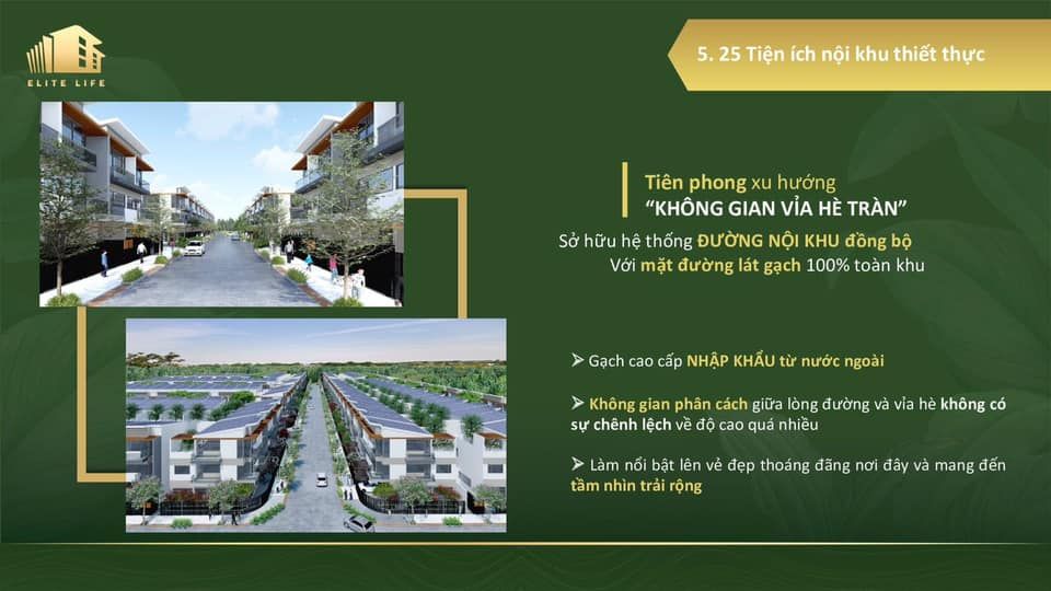 DỰ ÁN NHÀ PHỐ ELITE LIFE Xã Long Hậu, Huyện Cần Giuộc, Long An.