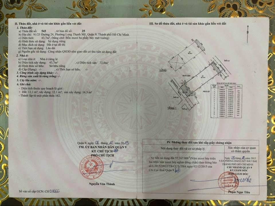 Chỉ 2,570 tỷ Sở hữu căn Nhà 1/ đường 24 ,Nguyễn Xiển,Long Thạnh Mỹ,TP Thủ Đức