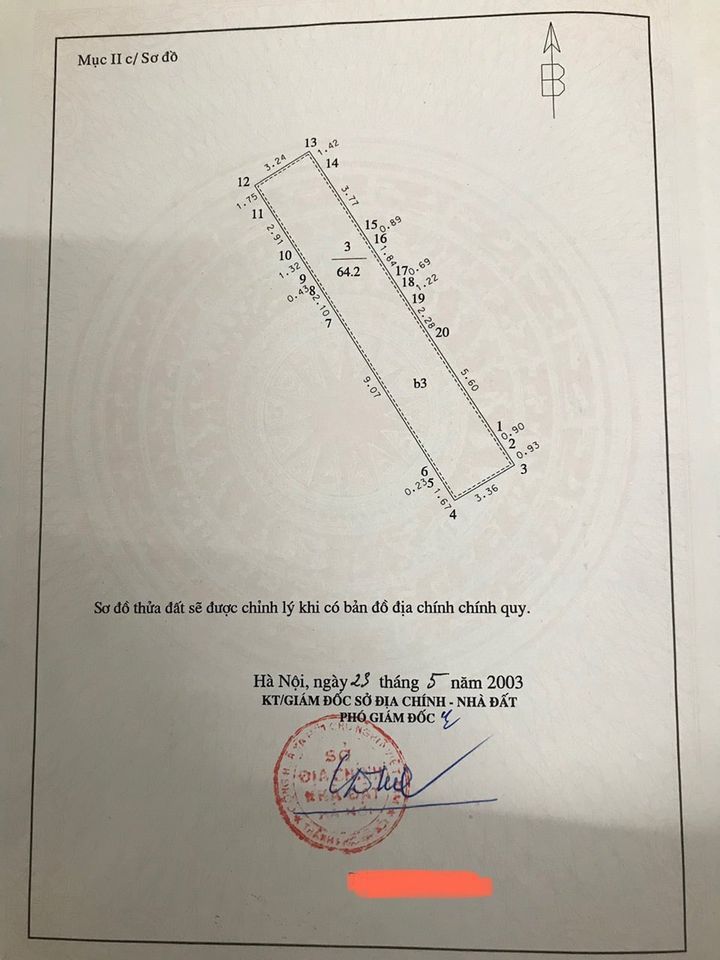Gia đình cần bán căn nhà ngõ 134 phố Lê Trọng Tấn, Thanh Xuân Diện tích 64.2m2