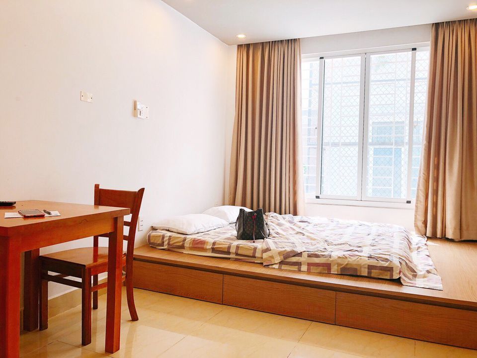 CHO THUÊ CĂN HỘ STUDIO NHƯ HÌNH Toạ lạc tại Lê Thị Riêng, p.Bến Thành, q1 GIÁ THUÊ: 6.5tr/tháng