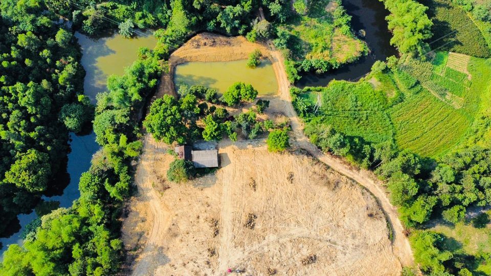 BÁN ĐẤT LƯNG TỰA NÚI CHÂN ĐẠP THỦY Tổng diện tích 1ha3 400m2 thổ cư Trung Sơn Lương Sơn